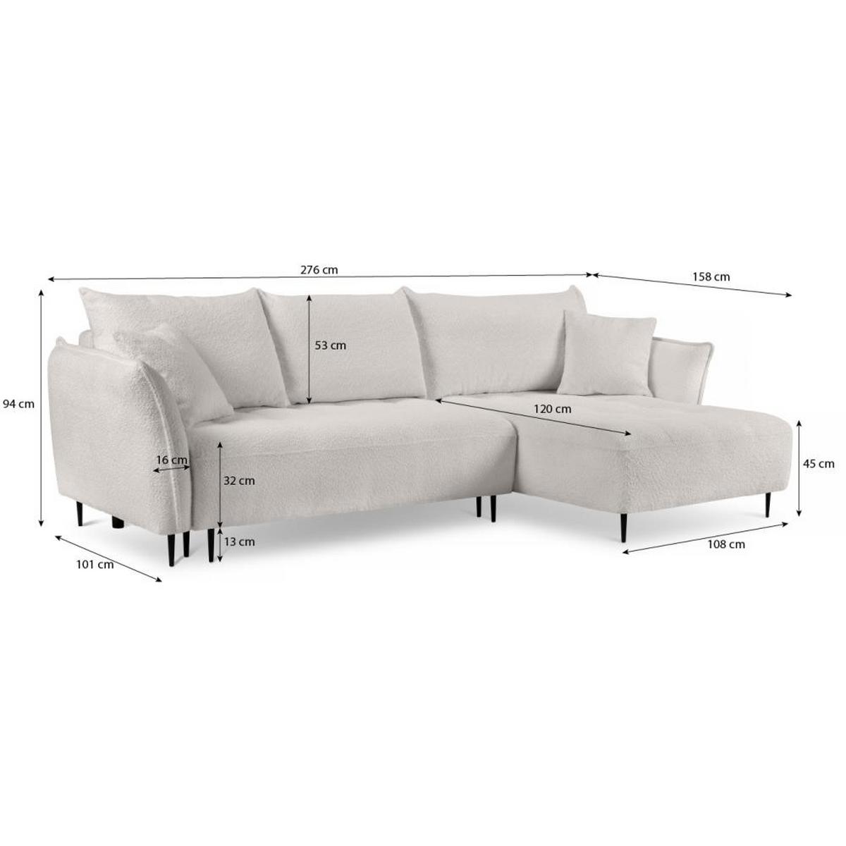 ECKSCHLAFSOFA Bari links grün - Schwarz/Grün, Textil (276/158cm) - Beautysofa