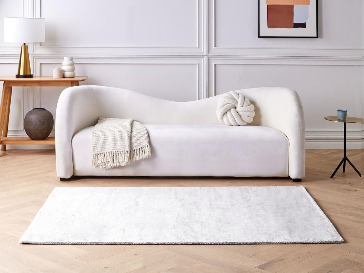 KURZFLOR-TEPPICH Gesi II 200/140 cm - Grau, Naturmaterialien (140/200cm) - Beliani
