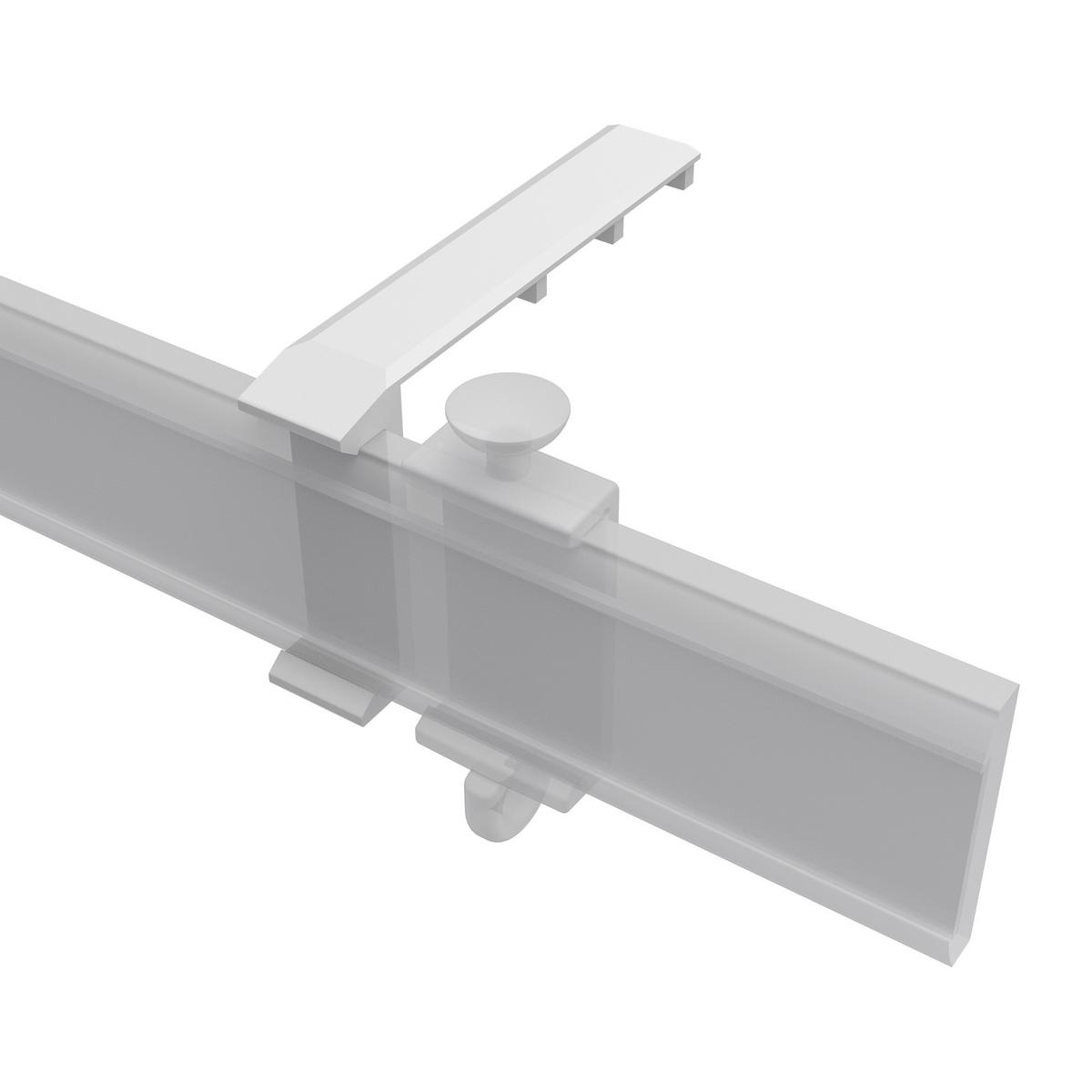 MITNEHMER FÜR PANEELWAGEN Easyslide, Packung 2 Stück - Weiß, Kunststoff (5.2/3/1cm) - INTERDECO