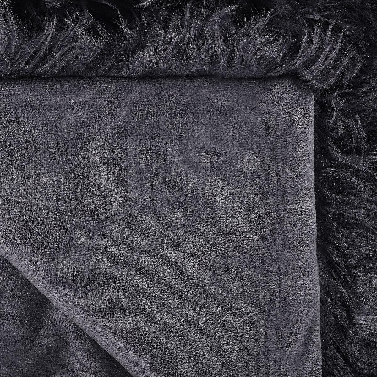 TAGESDECKE Schwarz 200 x 220 cm Delice - Schwarz, Keramik (200/220cm) - Beliani