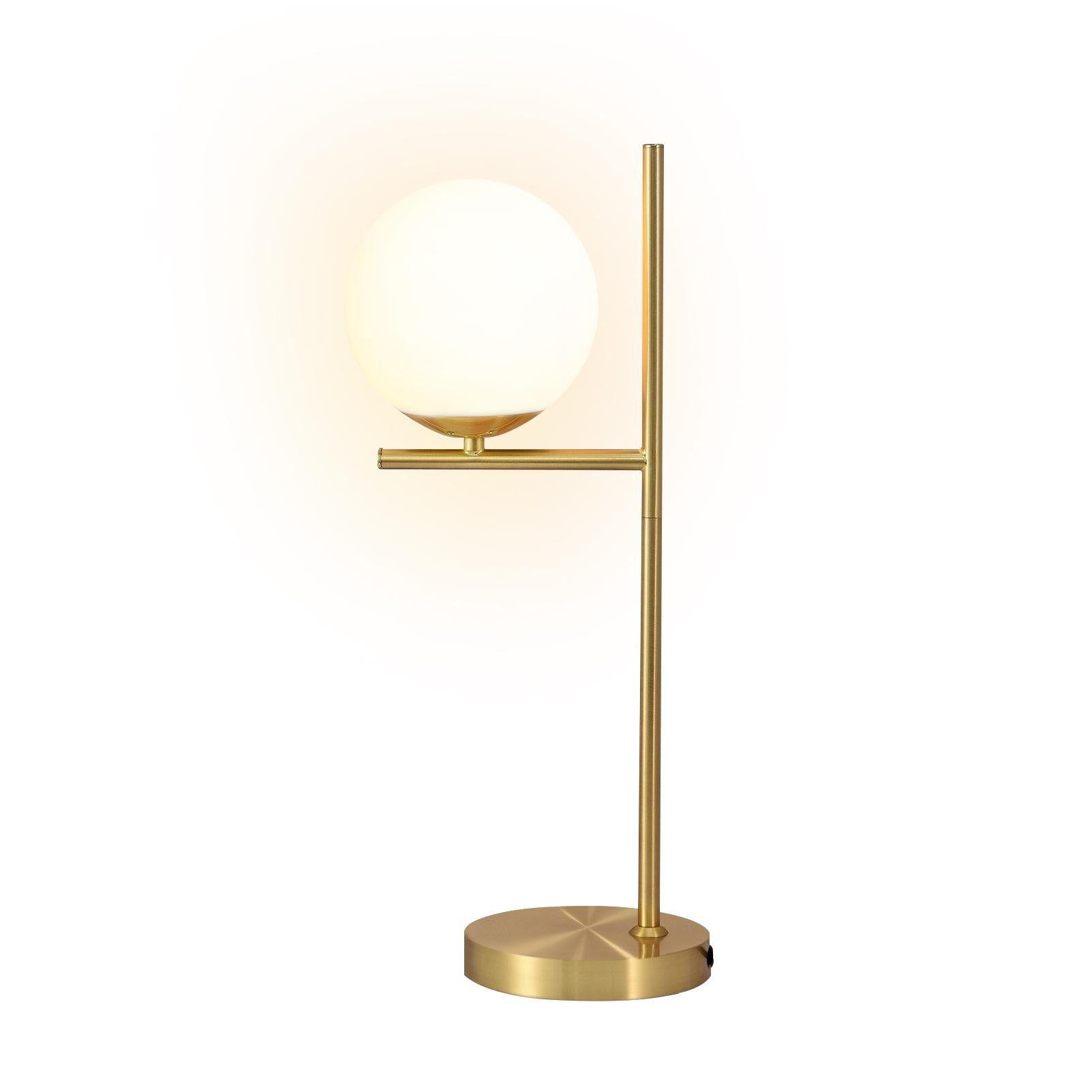 TISCHLAMPE Caspian 26/21/30 cm - Weiß, Metall (50/22/30cm) - ZMH
