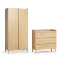 BABYZIMMER 2-teilig Muve Holz - Braun, Holzwerkstoff (90/48/92cm) - Petits-meubles