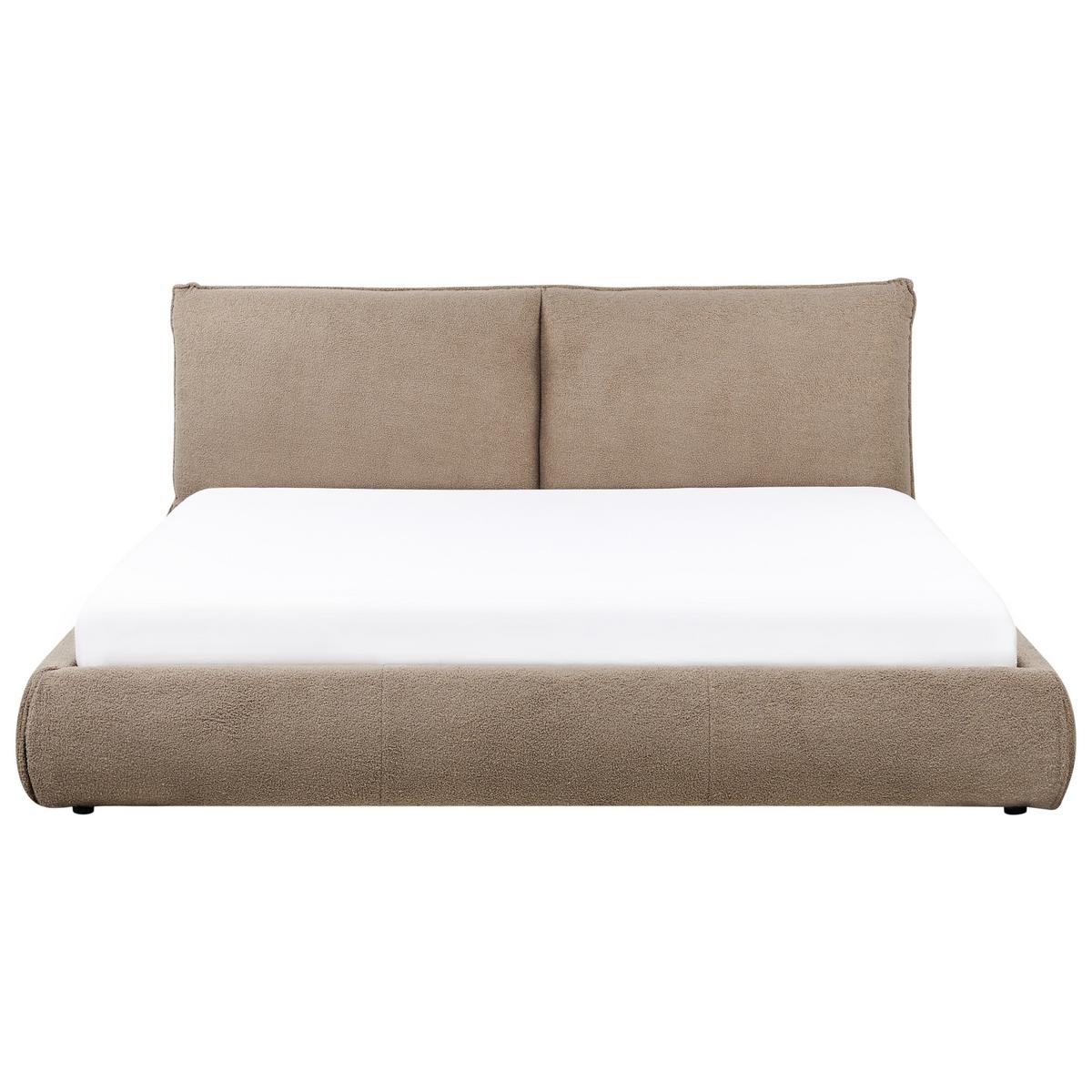 POLSTERBETT mit Lattenrost 180x200 cm Beige Vinay - Taupe, Textil (180/200cm) - Beliani