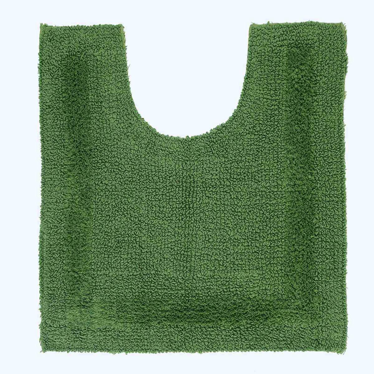 BADGARNITUR 2-teilig, Badematte & WC-Vorleger, wendbar - Smaragdgrün, Textil (50/80cm) - Homescapes
