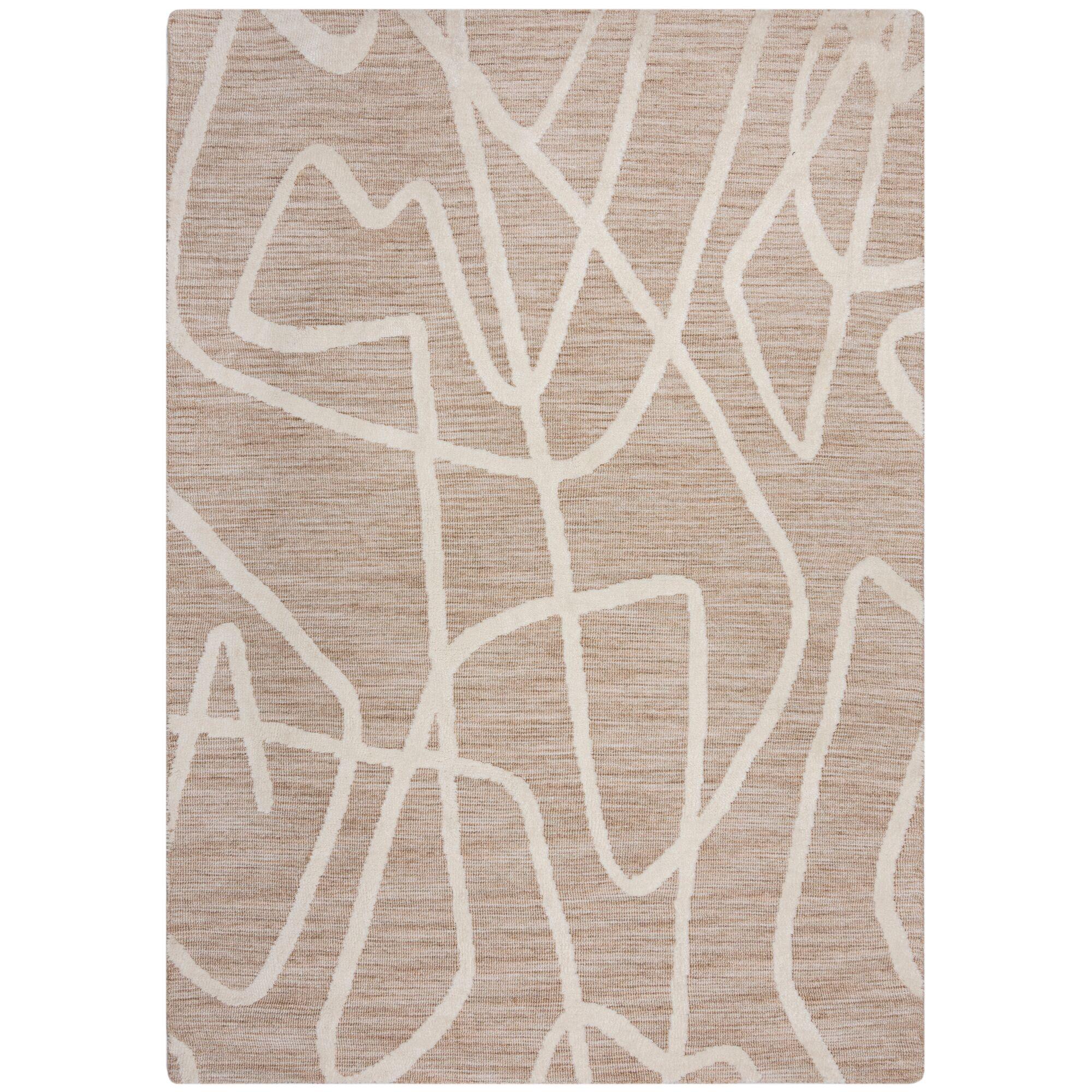 TEPPICH ARLEN, abstrakt, Taupe, 160 x 230 cm - Beige, Textil (160/230cm) - KADIMA DESIGN