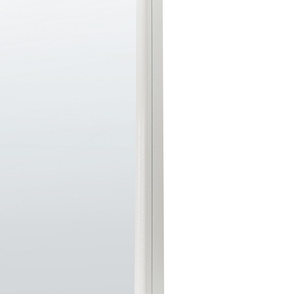 WANDSPIEGEL Metall weiß 45/145 cm Jarnages - Weiß, Metall (45/145/3cm) - Beliani