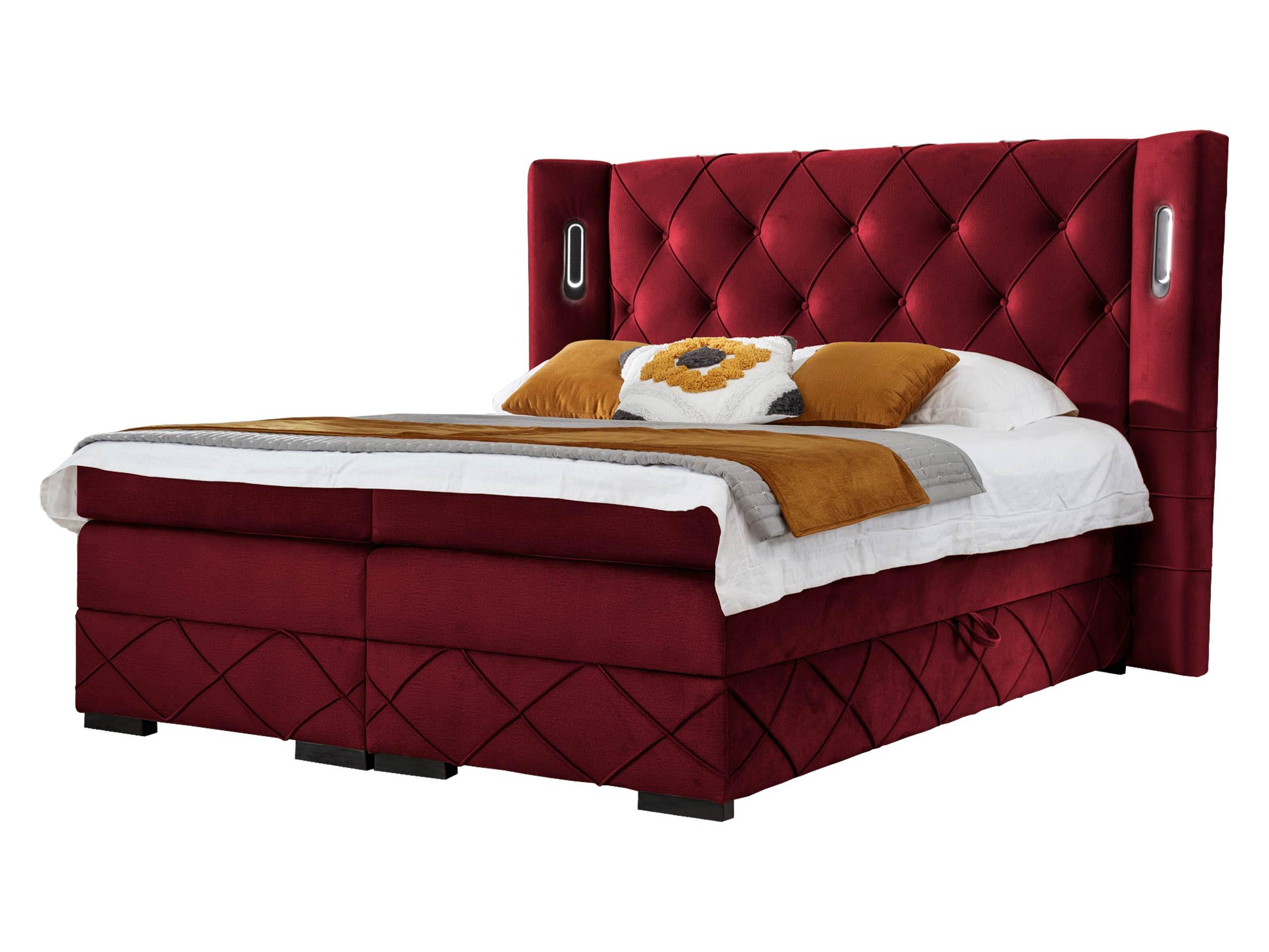 BOXBETT Focus Lux - H3 - Bordeaux, Holz (180/200cm) - MIRJAN24