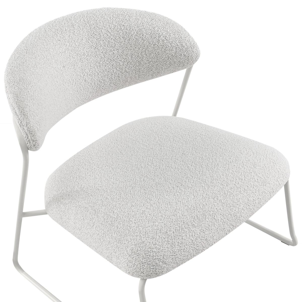 SESSEL 2er-Set Cremeweiß Kolsva - Weiß, Textil (64/71/61cm) - Beliani