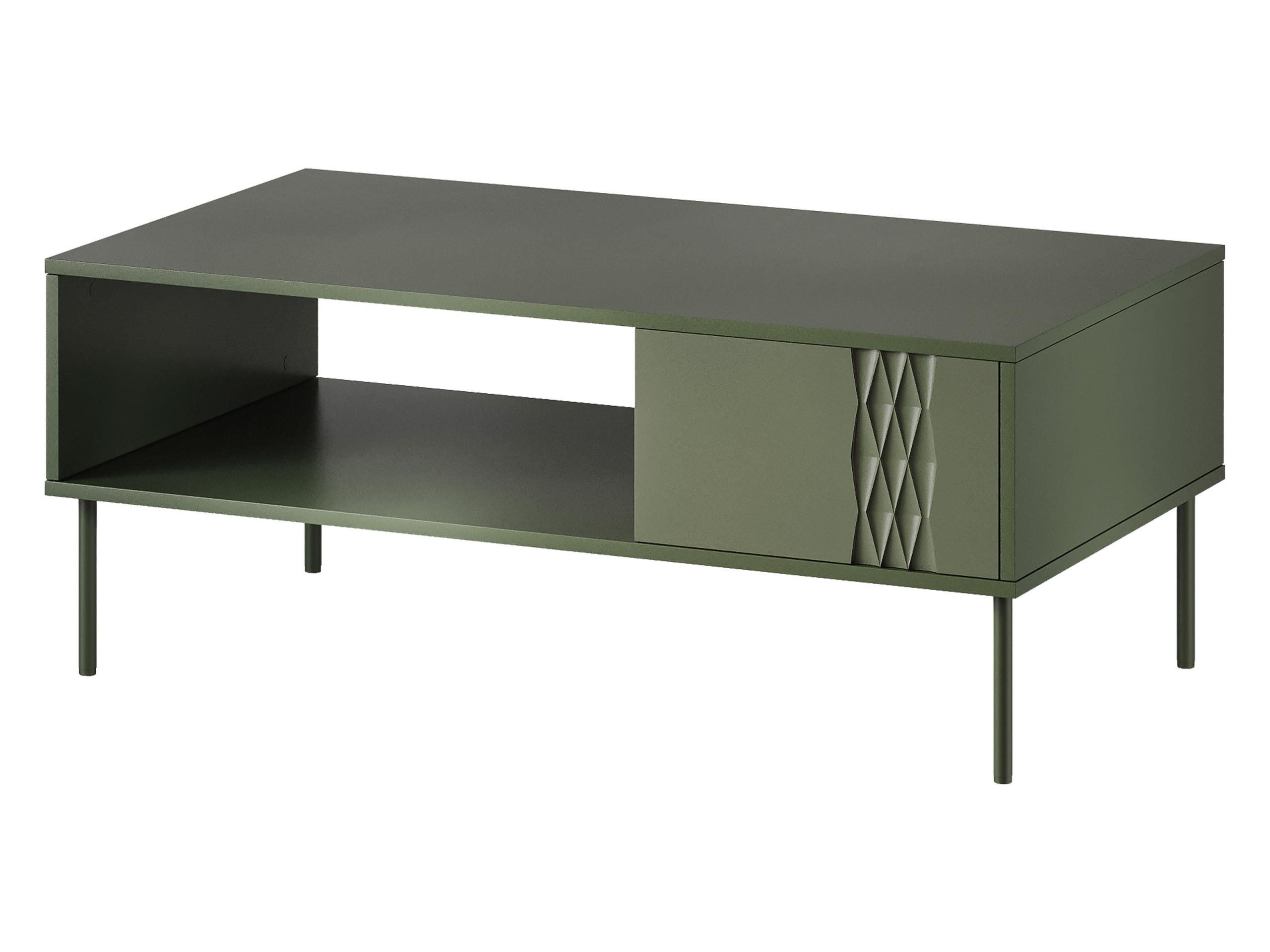 COUCHTISCH Tresse - Grün, Holzwerkstoff/Metall (60/110/40cm) - MIRJAN24