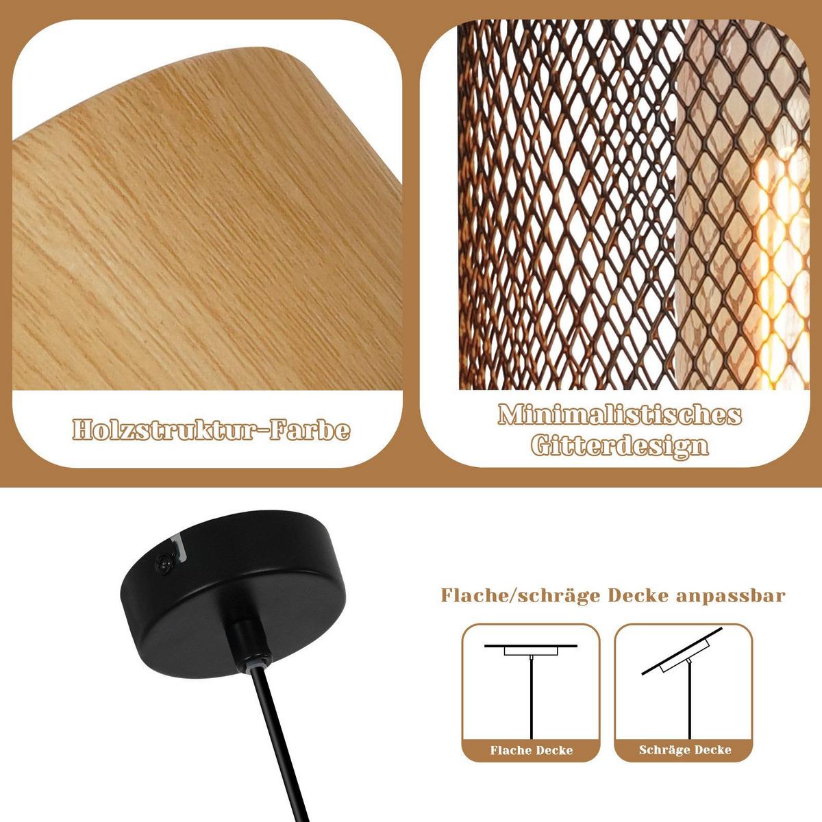 PENDELLEUCHTE Maroney 8/8/142.5 cm - Schwarz, Metall (8/8/142.5cm) - Nettlife