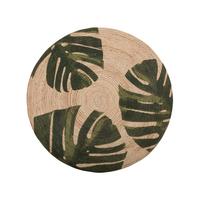 TEPPICH geflochten Incik 140/140 cm - Beige, Naturmaterialien (140/140cm) - Beliani