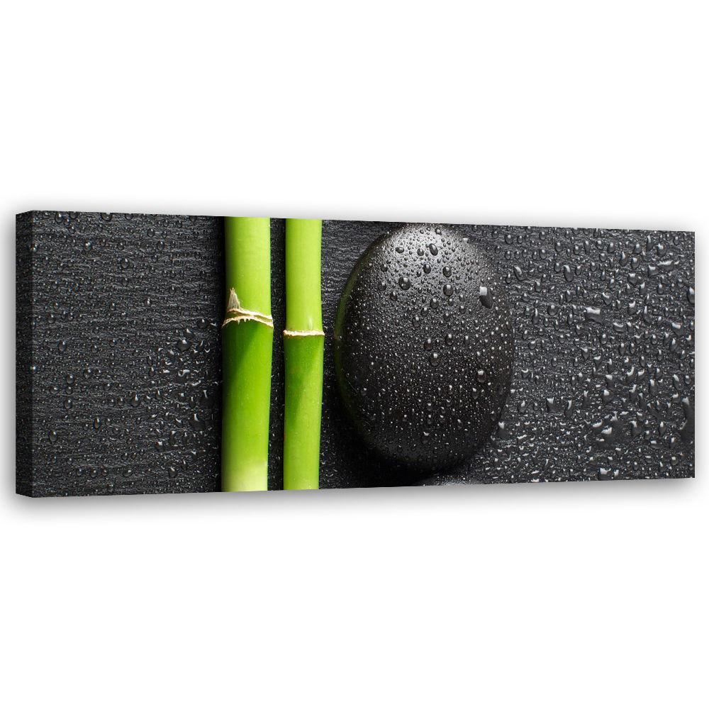 KUNSTDRUCK Schwarz 90/30 cm - Schwarz, Textil (90/30cm) - KUNSTLOFT