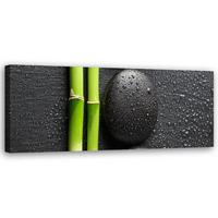 KUNSTDRUCK Schwarz 90/30 cm - Schwarz, Textil (90/30cm) - KUNSTLOFT