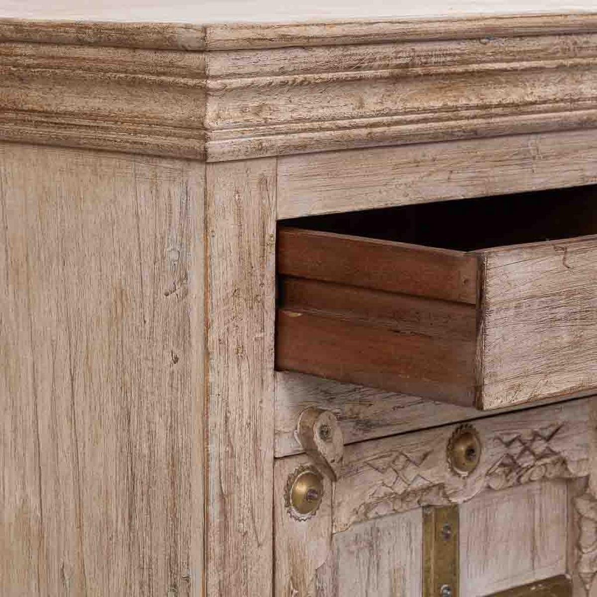 NACHTTISCH aus Holz, beige, 53x45x66cm - Beige, Holz (53/66/45cm) - Wanderlust