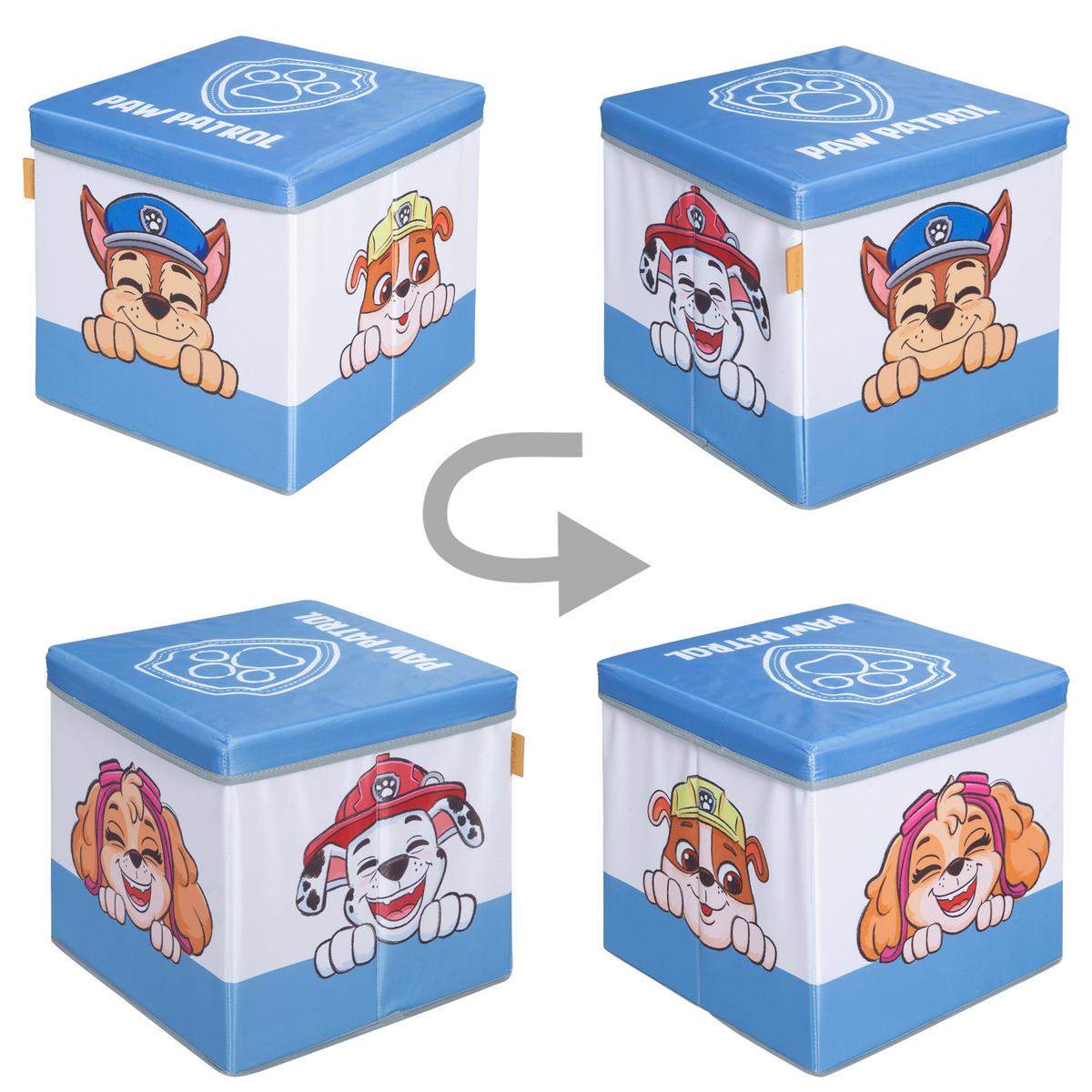 SITZ-& AUFBEWAHRUNGSBOX Paw Patrol - Weiß, Kunststoff (30/30cm) - Roba