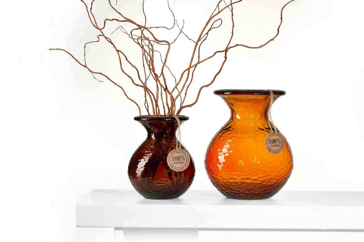 VASE Marokko Wabe braun 18,5 cm - Braun, Glas (14/18.5cm) - Ritzenhoff Breker