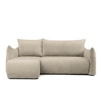 ECKSOFA Mailand Xs Mit Schlaffunktion - Taupe, Holzwerkstoff/Textil (154/226cm) - Fun Möbel