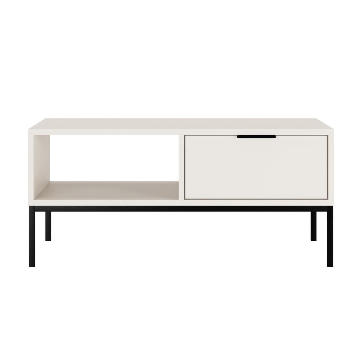 COUCHTISCH Seattle Weiß - Weiß, Holzwerkstoff (60/100/45.4cm) - Petits-meubles
