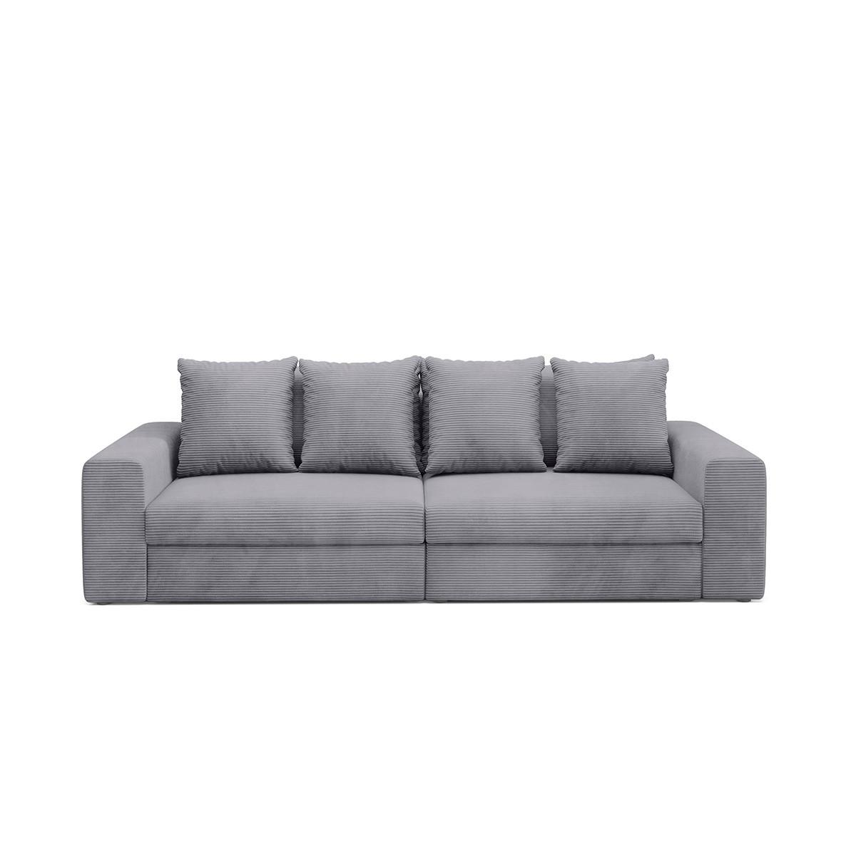SOFA Paola 3 Sitzplätze Hellgrau - Hellgrau, Holz (272/86/120cm) - Petits-meubles