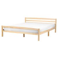 BETT mit Lattenrost 160/200 Kiefernholz Hellbraun Echallon - Hellbraun/Braun, Holz (160/200cm) - Beliani