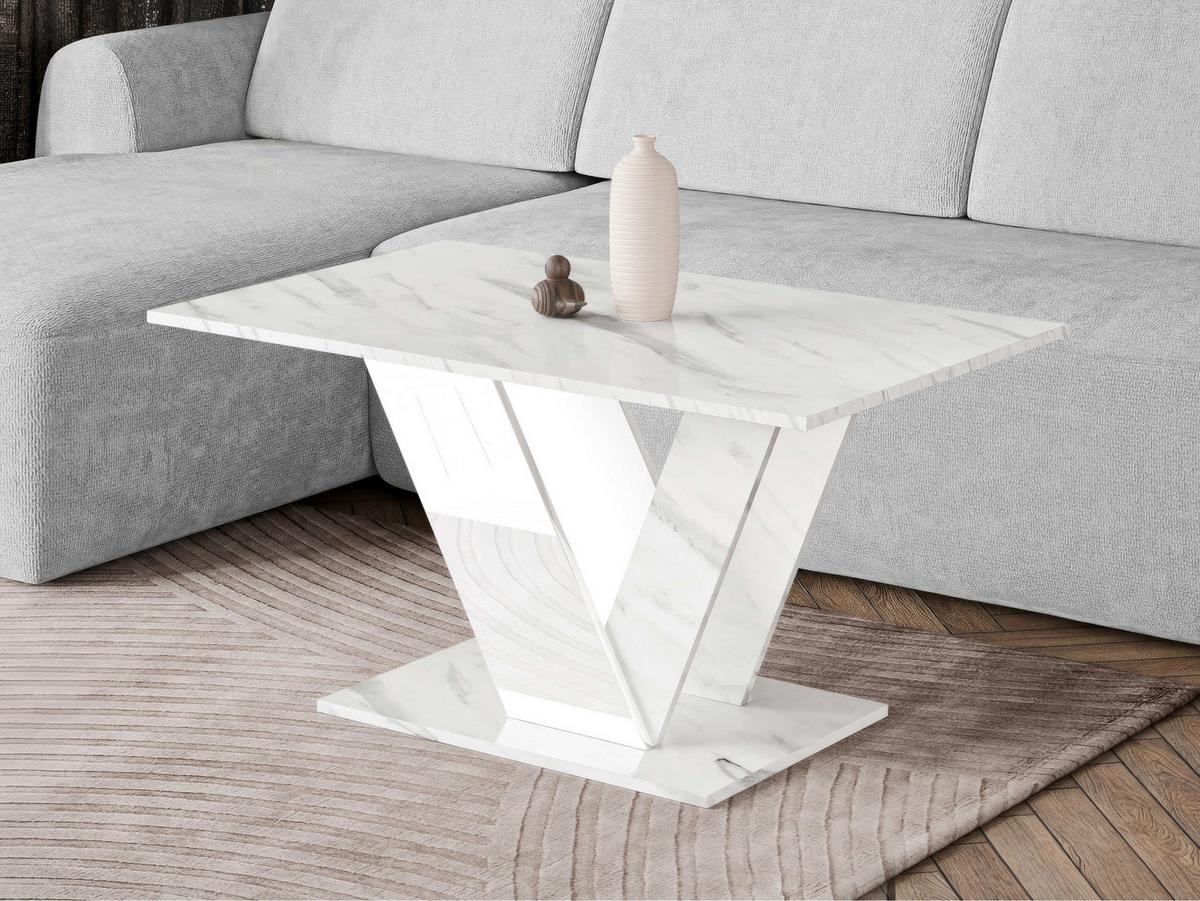COUCHTISCH Dubai - Weiß, Holzwerkstoff (60/100/55cm) - MIRJAN24