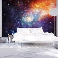 SELBSTKLEBENDE FOTOTAPETE 392/280 cm - Blau/Lila, Kunststoff/Textil (392/1cm) - KUNSTLOFT