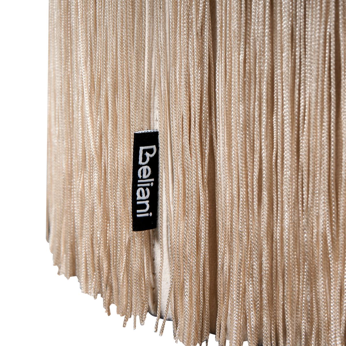 POUF Virginia 36/36/38 cm - Beige, Textil (36/38/36cm) - Beliani