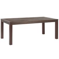GARTENTISCH Eukalyptusholz dunkel braun 180x100 cm Tuscania - Dunkelbraun, Holz (100/180/73cm) - Beliani