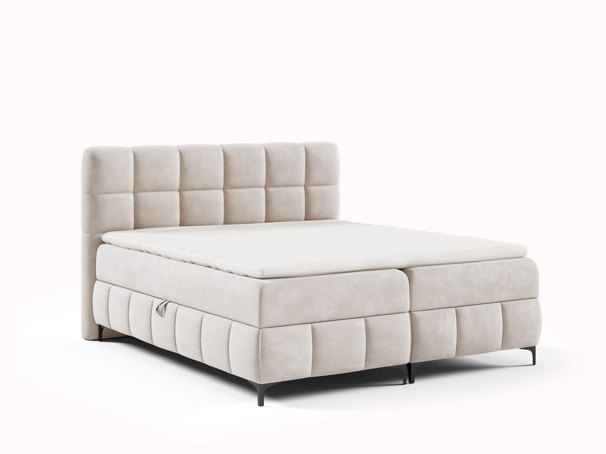BOXBETT Sophie In Salvador - Beige, Holzwerkstoff/Textil (160/200cm) - Fun Möbel