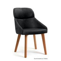 ESSZIMMERSTUHL (2er-Set) Dasya 52x82x63 Eiche geölt/Anthrazit - Eichefarben/Anthrazit, Kunststoff (63/82/52cm) - 58aufmkessel
