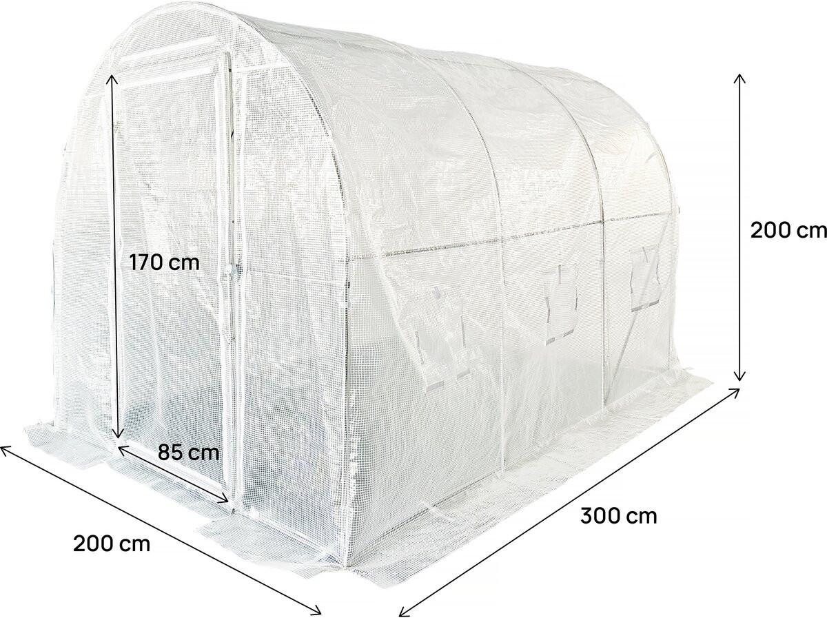 GEWÄCHSHAUSFOLIE mimosa weiss - Weiß, Kunststoff (85/170/85cm) - Habitat Garten
