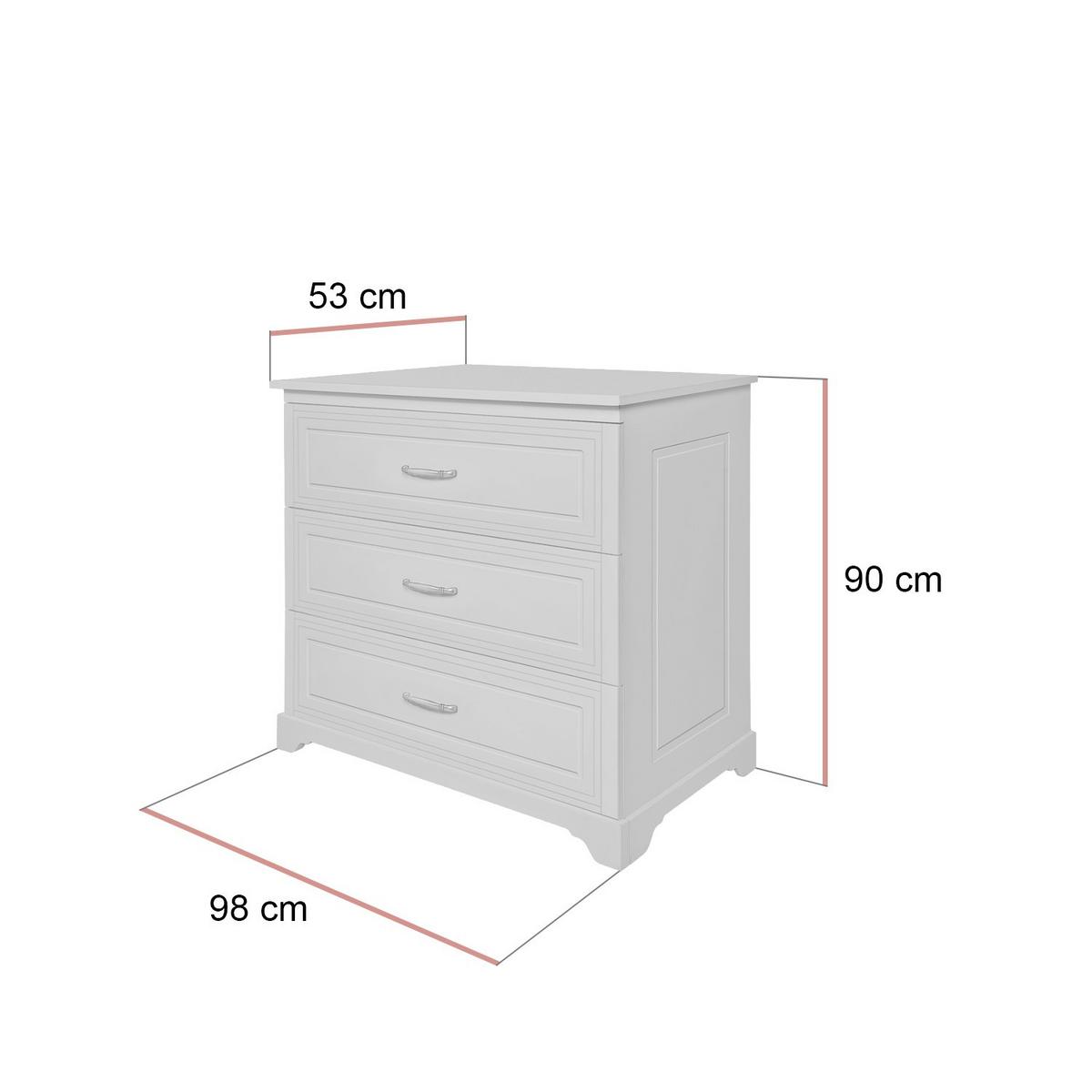 SIDEBOARD TWINKLE für das Kinderzimmer Grau matt - Grau, Holzwerkstoff (98/89.5/53cm) - Lookway
