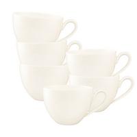 MILCHKAFFEETASSEN Savona Fine Diamond creme 340 ml 6er Set - Creme, Keramik (0.34L) - Seltmann Weiden