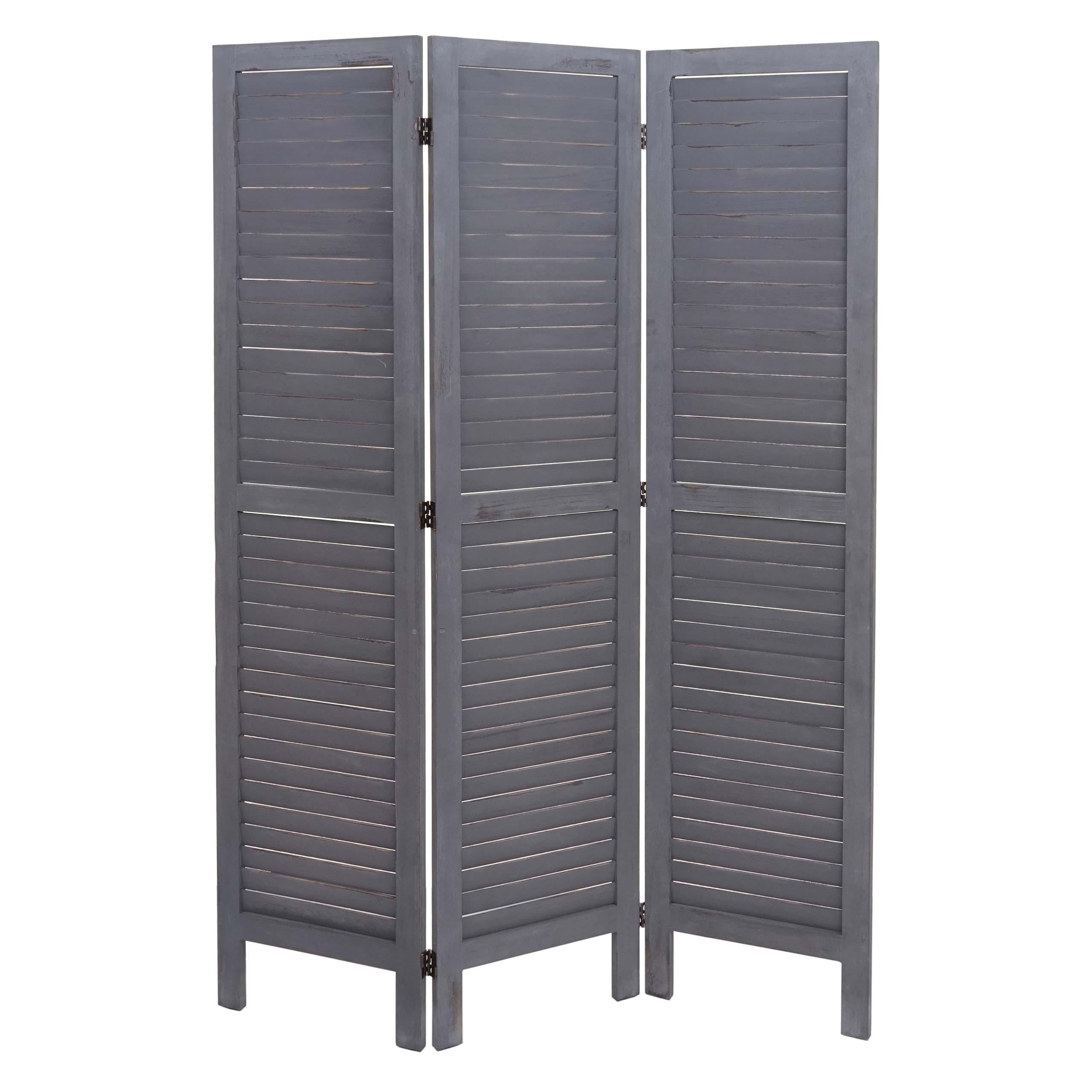 PARAVENT Grau - Grau, Holz (120/170/2cm) - MCW