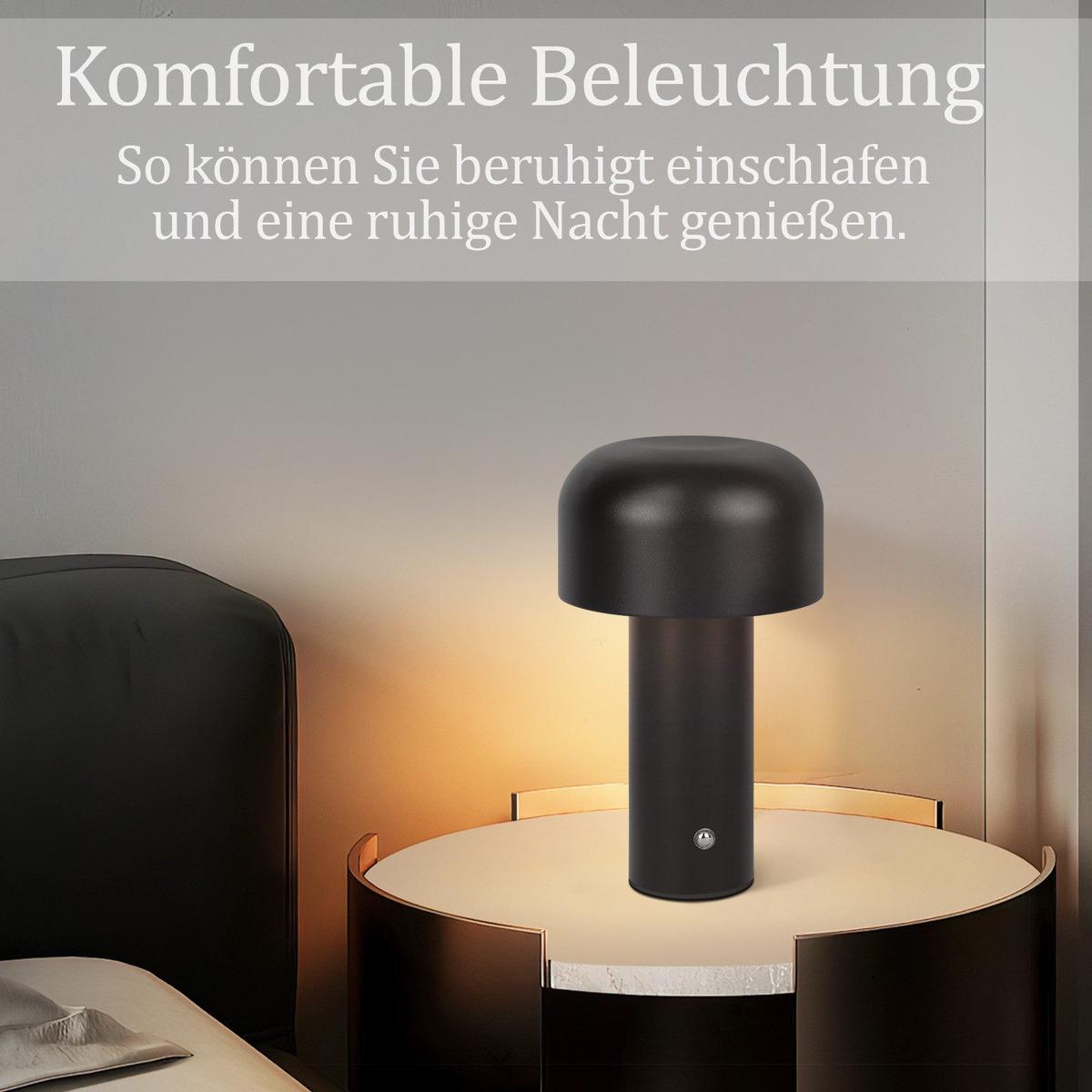 TISCHLAMPE Irralux 12.6/6.0/21.6 cm - Schwarz, Metall (21.6/12.6/6cm) - ZMH