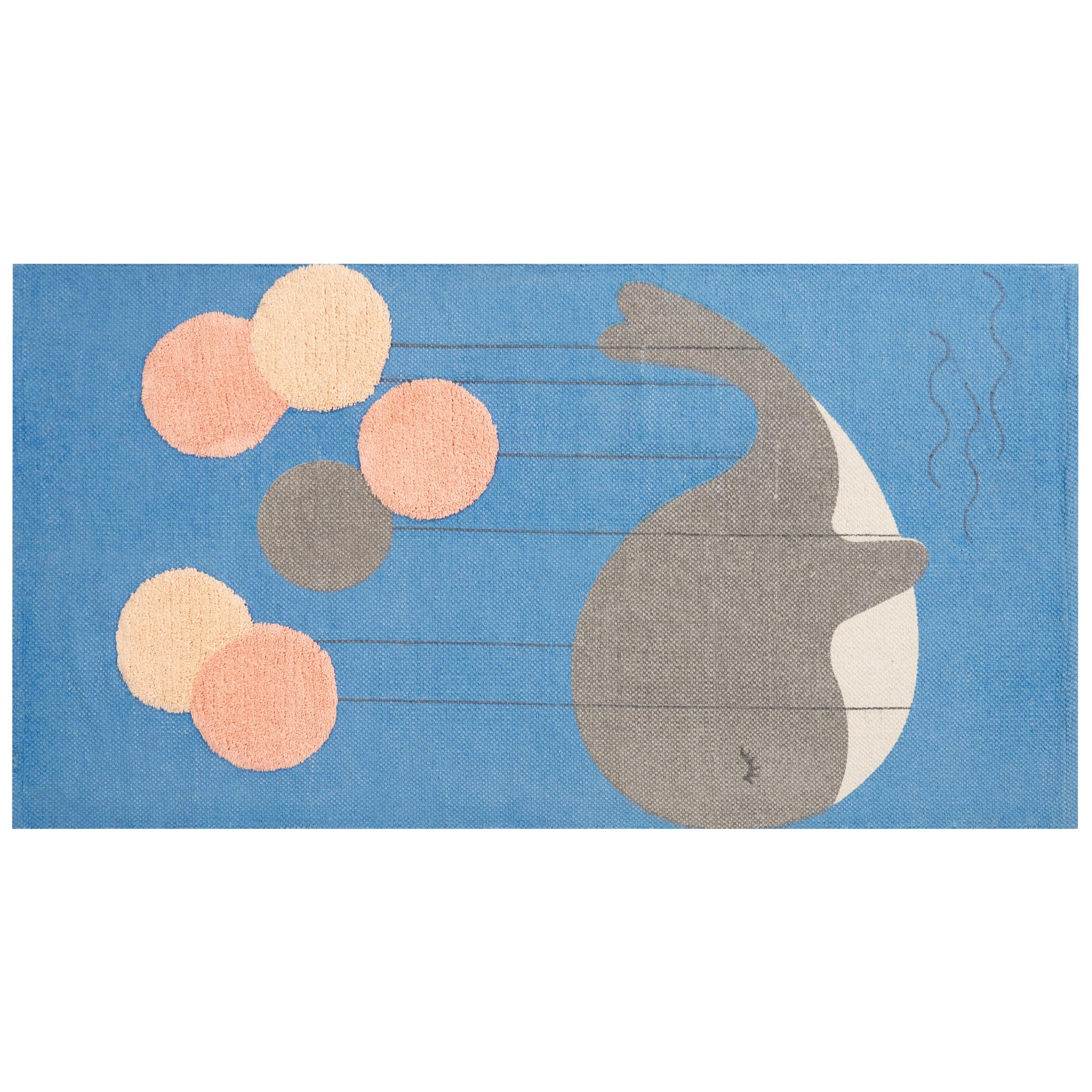KINDERTEPPICH Balabang 150/80 cm - Blau, Textil (80/150cm) - Beliani