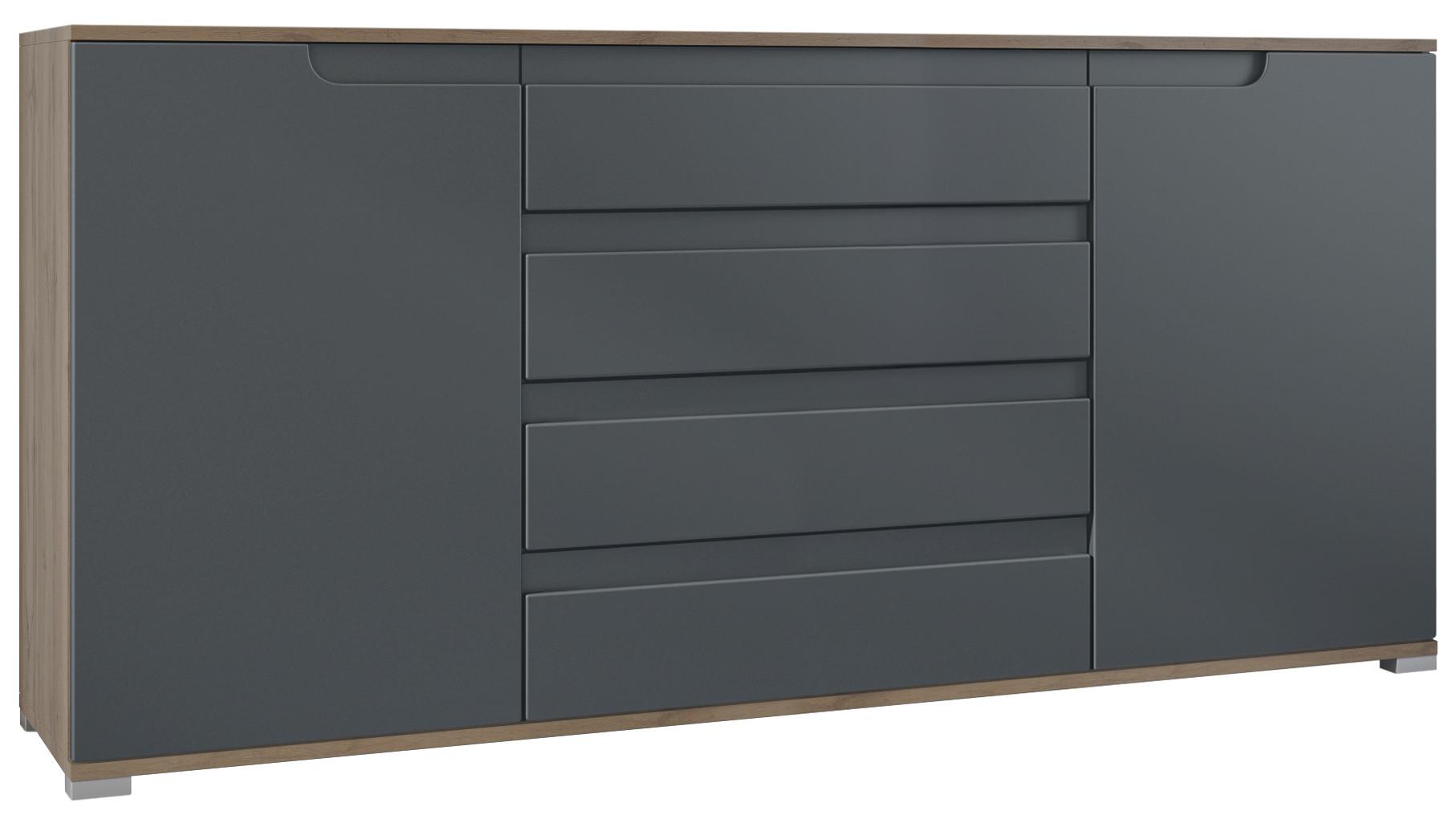 SIDEBOARD Sylt Anthrazit matt - Anthrazit, Holzwerkstoff (166.5/75.5/35cm) - Vladon