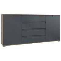 SIDEBOARD Sylt Anthrazit matt - Anthrazit, Holzwerkstoff (166.5/75.5/35cm) - Vladon
