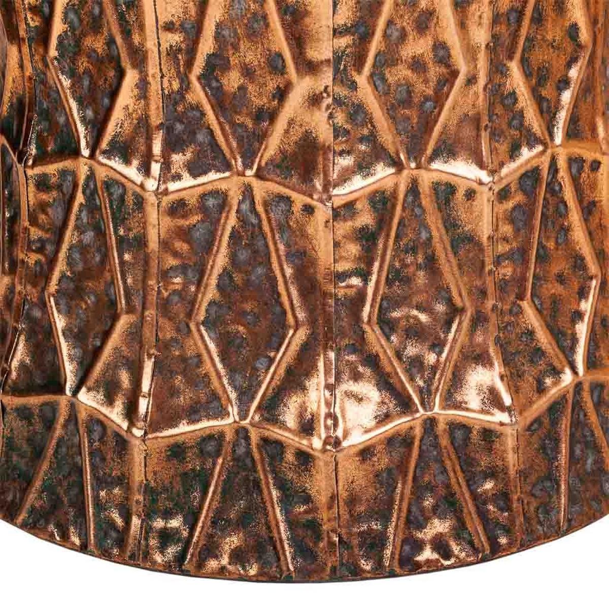 HOCKER aus Metall, golden, 36x34cm - Goldfarben, Metall (35.5/34/35.5cm) - Wanderlust