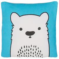 DEKOKISSEN Blau 45/45 cm Waranasi - Blau, Naturmaterialien/Textil (45/45cm) - Beliani