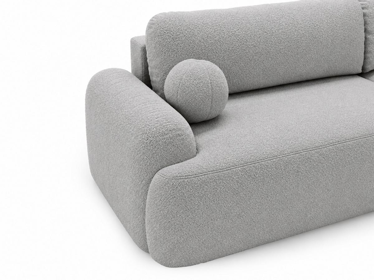 ECKSOFA Aurio Grau Rechts - Grau, Holz/Textil (261/177cm) - Graingold