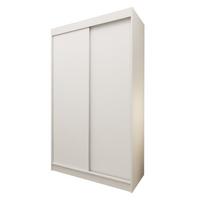 SCHWEBETÜRENSCHRANK SOFIA 120/216/61 cm 2-türig Weiß - Weiß, Holzwerkstoff (120/216/61cm) - MASSENO