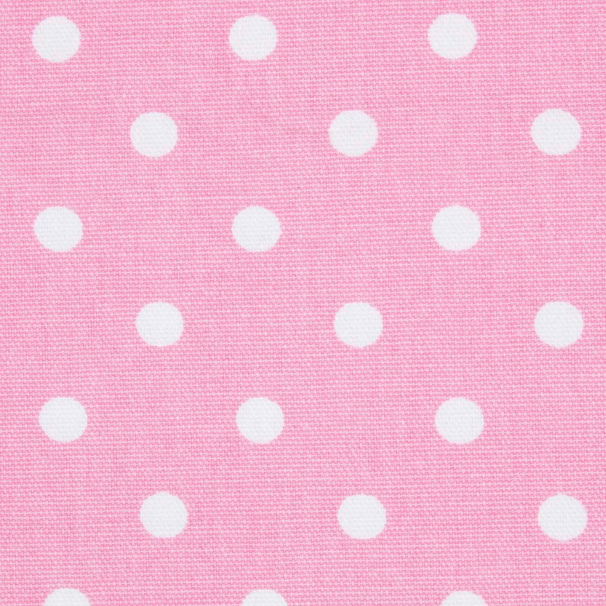 ÖSENVORHANG Polka Dots blickdicht 2er-Set, 137/228 cm - Rosa, Textil (137/228cm) - Homescapes