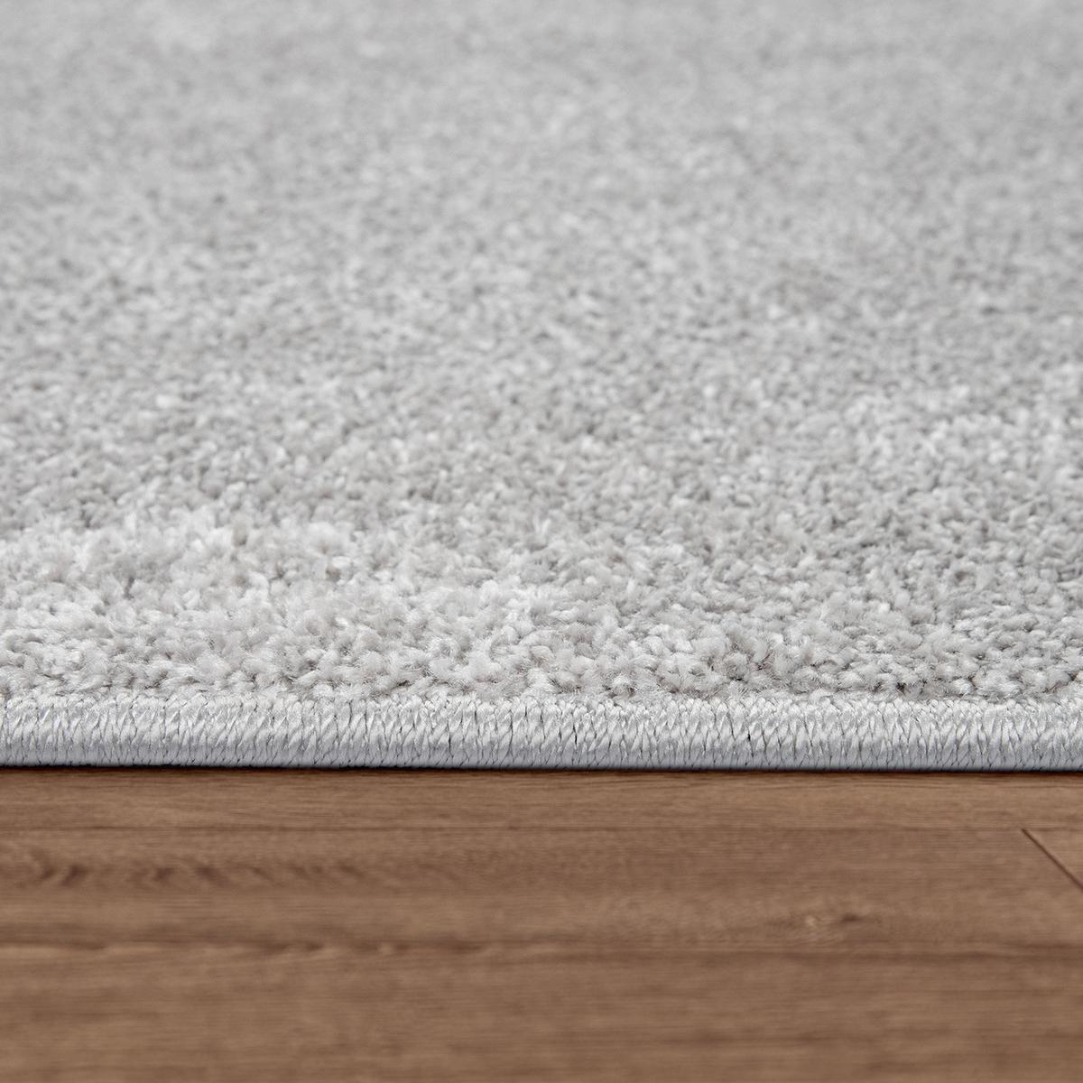 FLACHWEBETEPPICH Silberfarben 60 x 100 cm - Silberfarben, Kunststoff (60/100cm) - TT Home