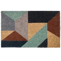 FUSSMATTE Bunt 45/75 cm Kokosfasern Kipmik - Multicolor, Textil (45/75cm) - Beliani