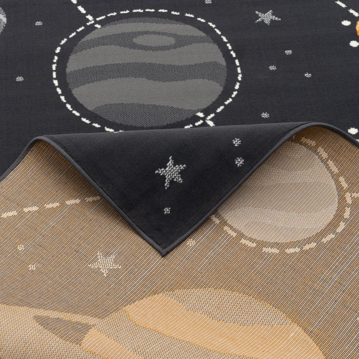 KINDERTEPPICH PASSION KIDS PLANETEN - Grau, Textil (200/290cm) - Pergamon