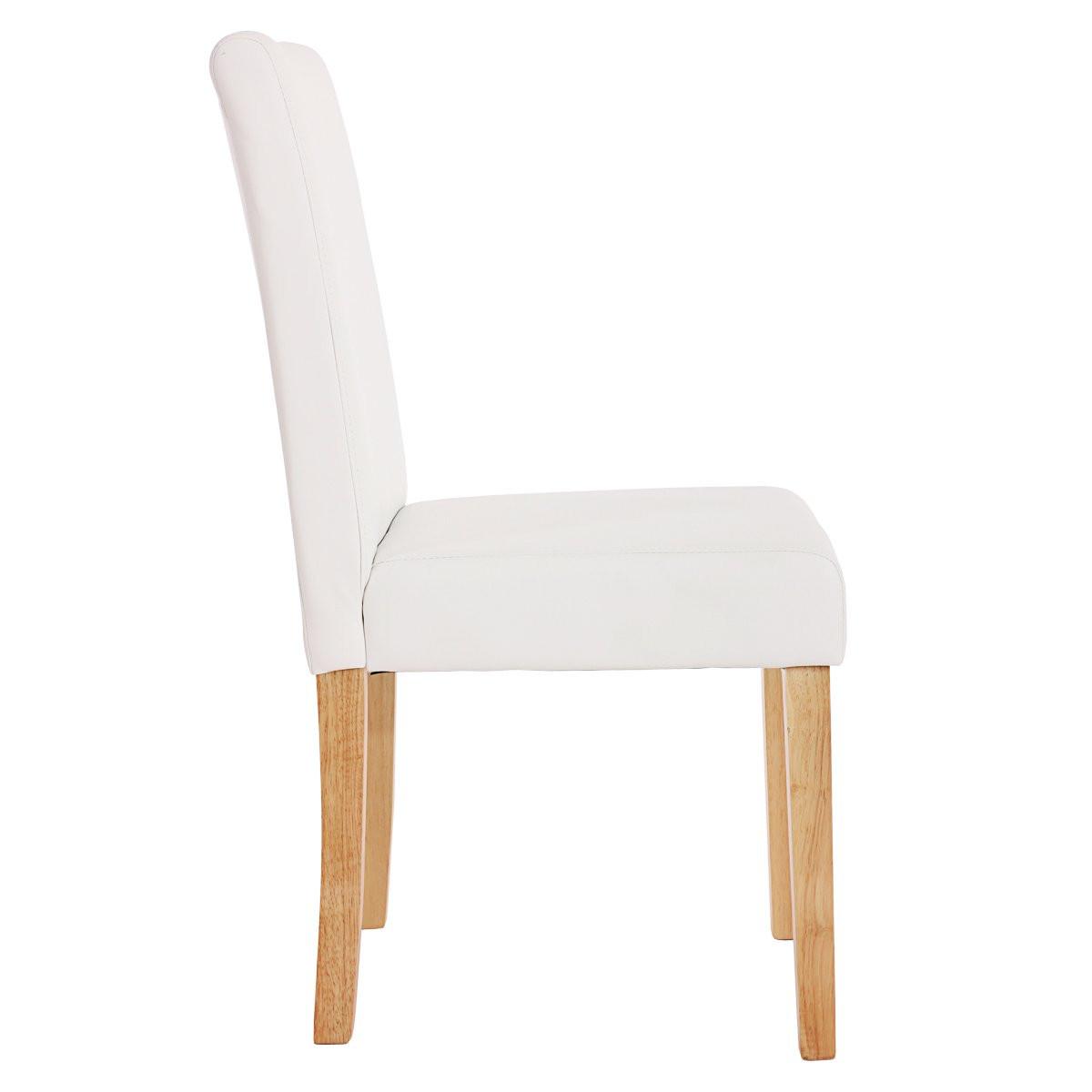 ESSZIMMERSTUHL Weiß 6er-Set - Weiß, Textil (43/90/56cm) - MCW