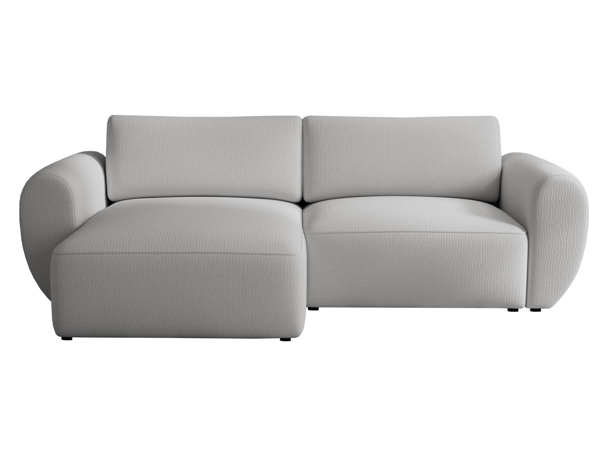 ECKSOFA Suzi - Hellgrau/Schwarz, Holzwerkstoff/Kunststoff (147/261cm) - MIRJAN24