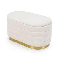 POLSTERBANK mi Stauraum Creme - Creme, Textil (80/42/42cm) - RAUMHIRSCH FURNITURE