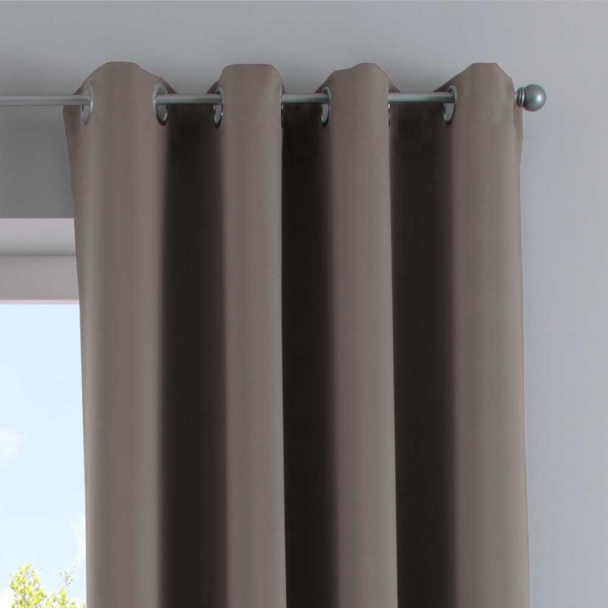 VORHANG »NEW YORK« HxB 245x295 cm Taupe - Taupe, Textil (295/245cm) - Gardinenbox